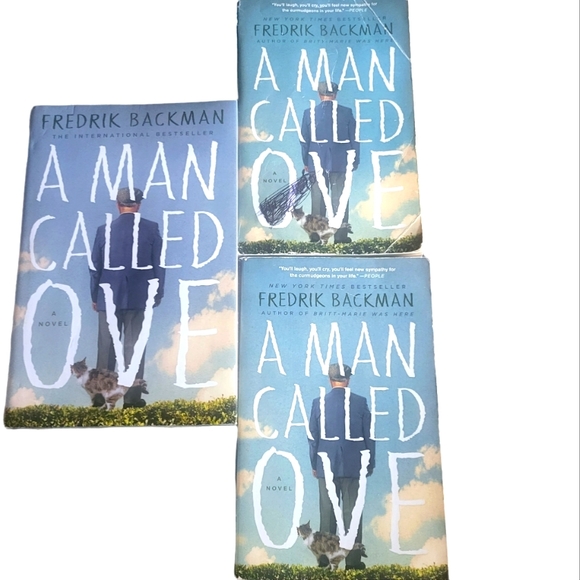 3 Book Club Books A MAN CALLED OVE by Fredrik Backman - Picture 2 of 12